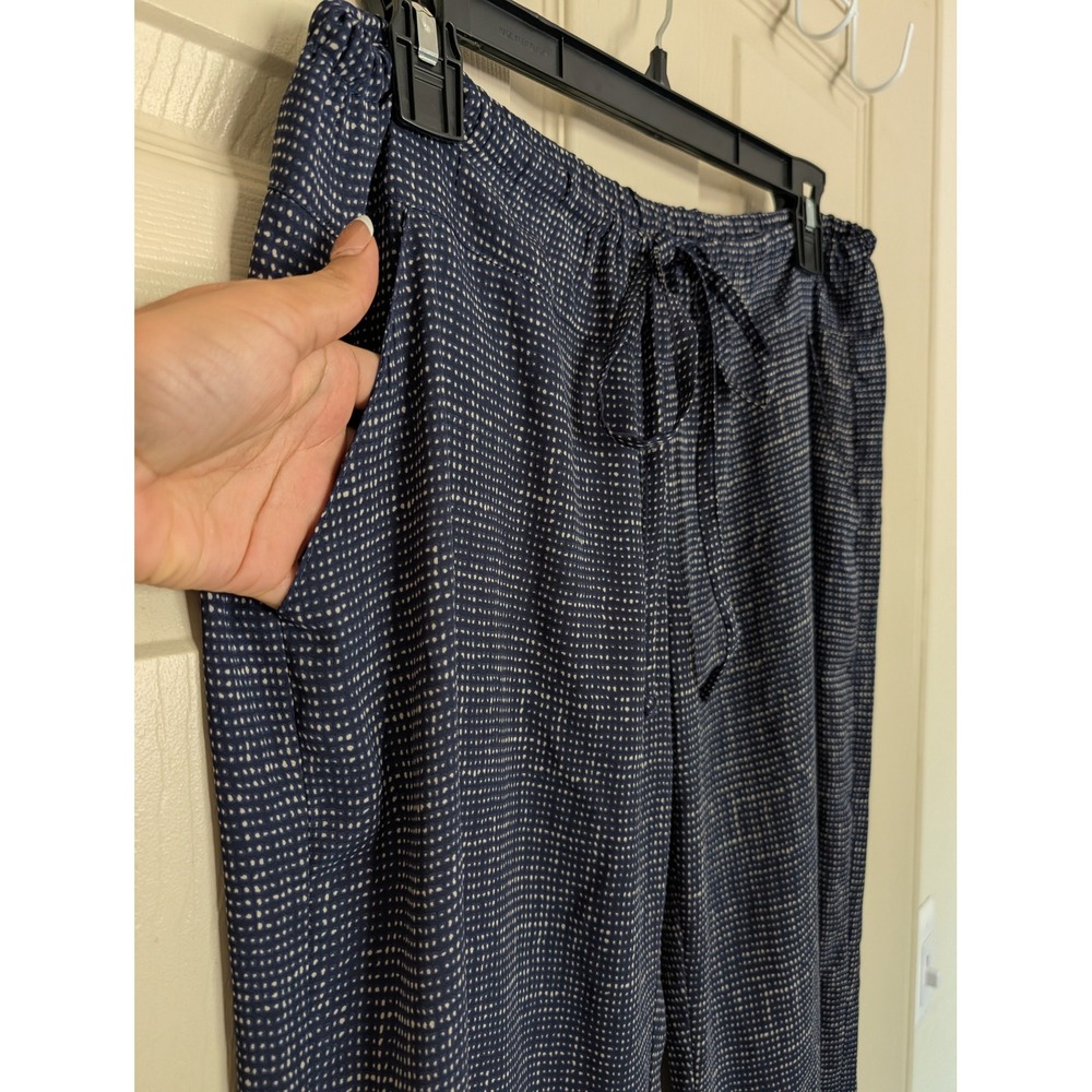 CAbi Blue Patterned Drawstring Track Pants - Picture 3 of 7